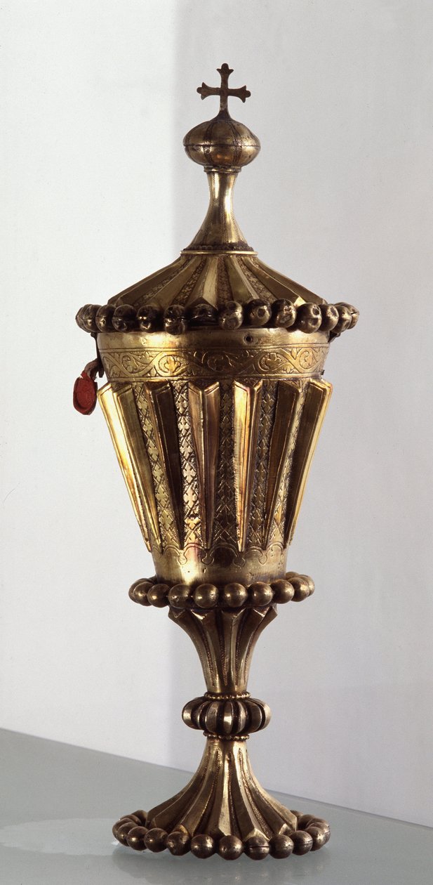 Cyborium złote srebrne autorstwa Unknown artist