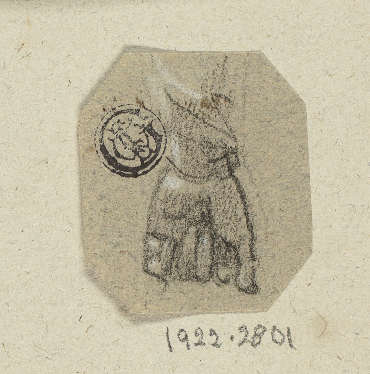 Zaciśnięta lewa ręka autorstwa Unknown artist