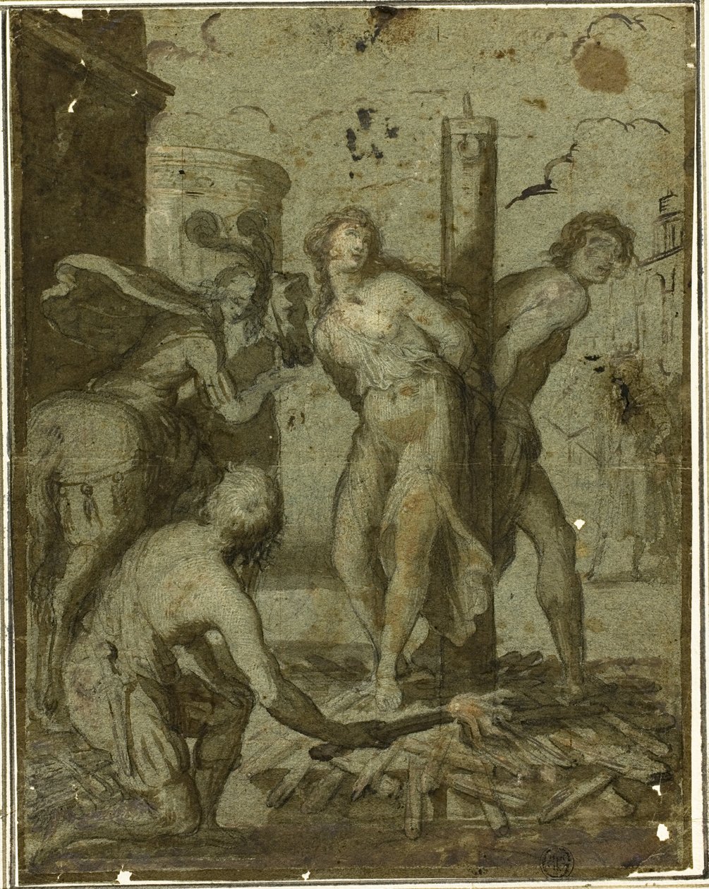 Clorinda ratuje Olindo i Sophronię autorstwa Unknown artist