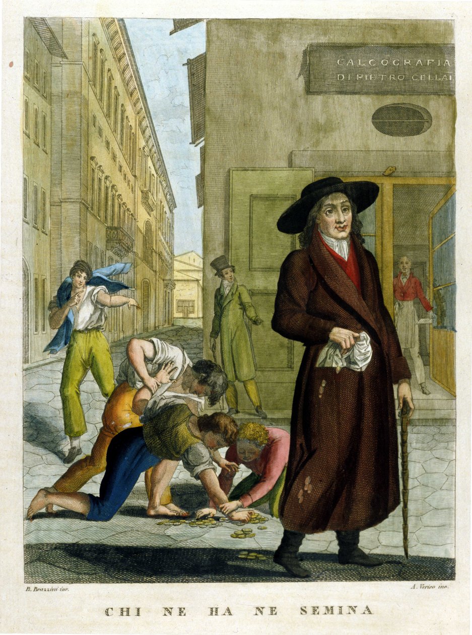 Zbiór przysłów, rycina z końca XVIII wieku autorstwa Unknown artist