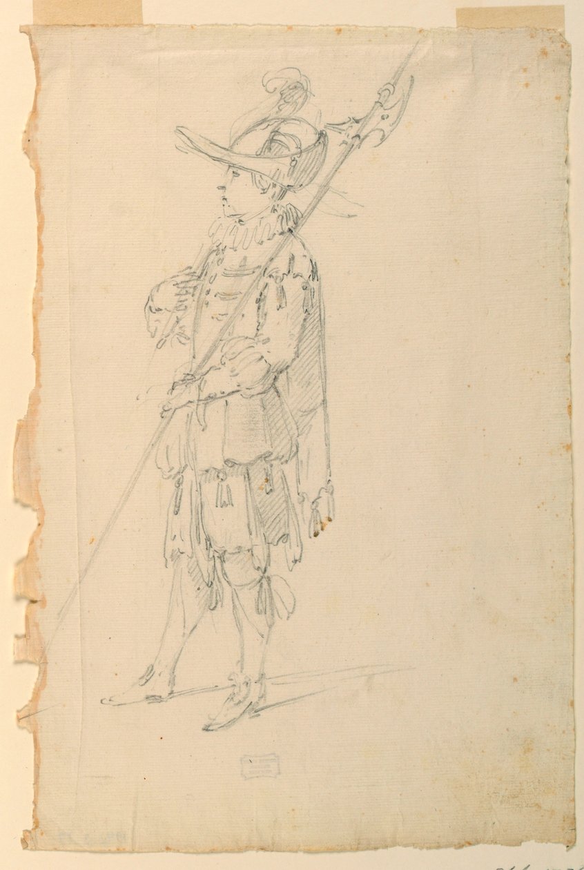 Projekt kostiumu: Halberdier do baletu autorstwa Unknown artist