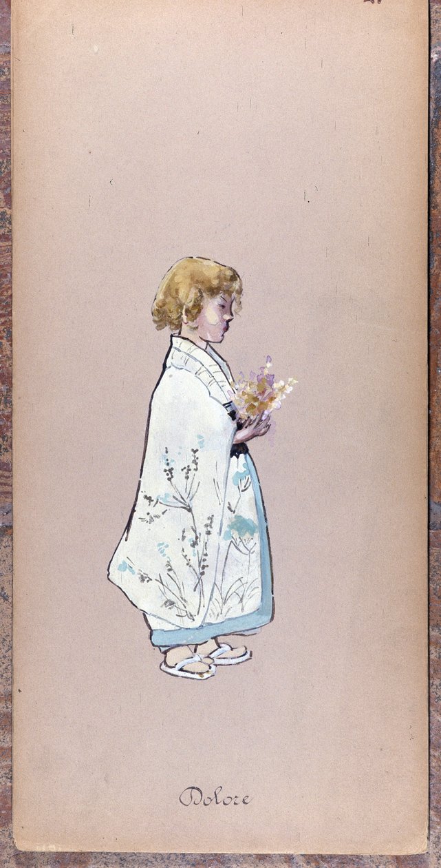 Kostium Il Bambino (Il Dolore) do stworzenia Madame Butterfly Giacomo Pucciniego w 1904 r. Kolekcja Museo della Scala w Mediolanie. autorstwa Unknown artist