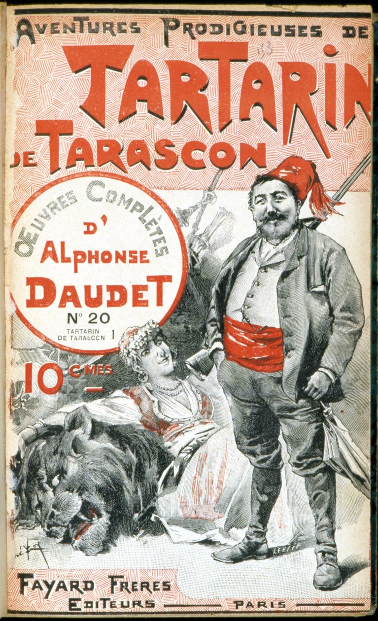 Okładka „” Prodigious Adventures of Tartarin de Tarascon” Daudeta. autorstwa Unknown artist