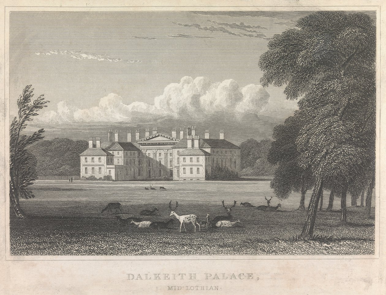 Pałac Dalkeith, Midlothian; strona 86 (tom pierwszy) autorstwa Unknown artist