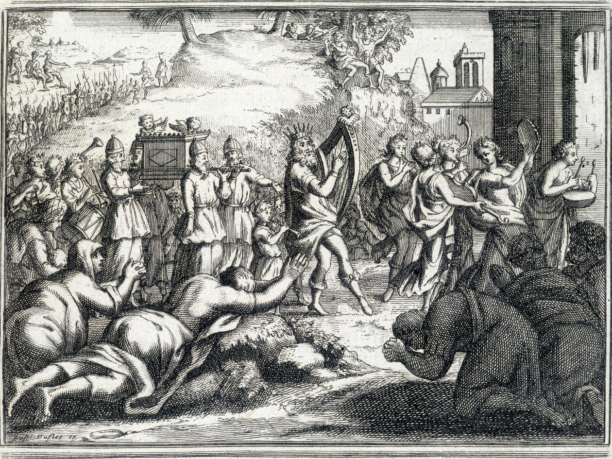 Taniec Dawida (Stary Testament). autorstwa Unknown artist