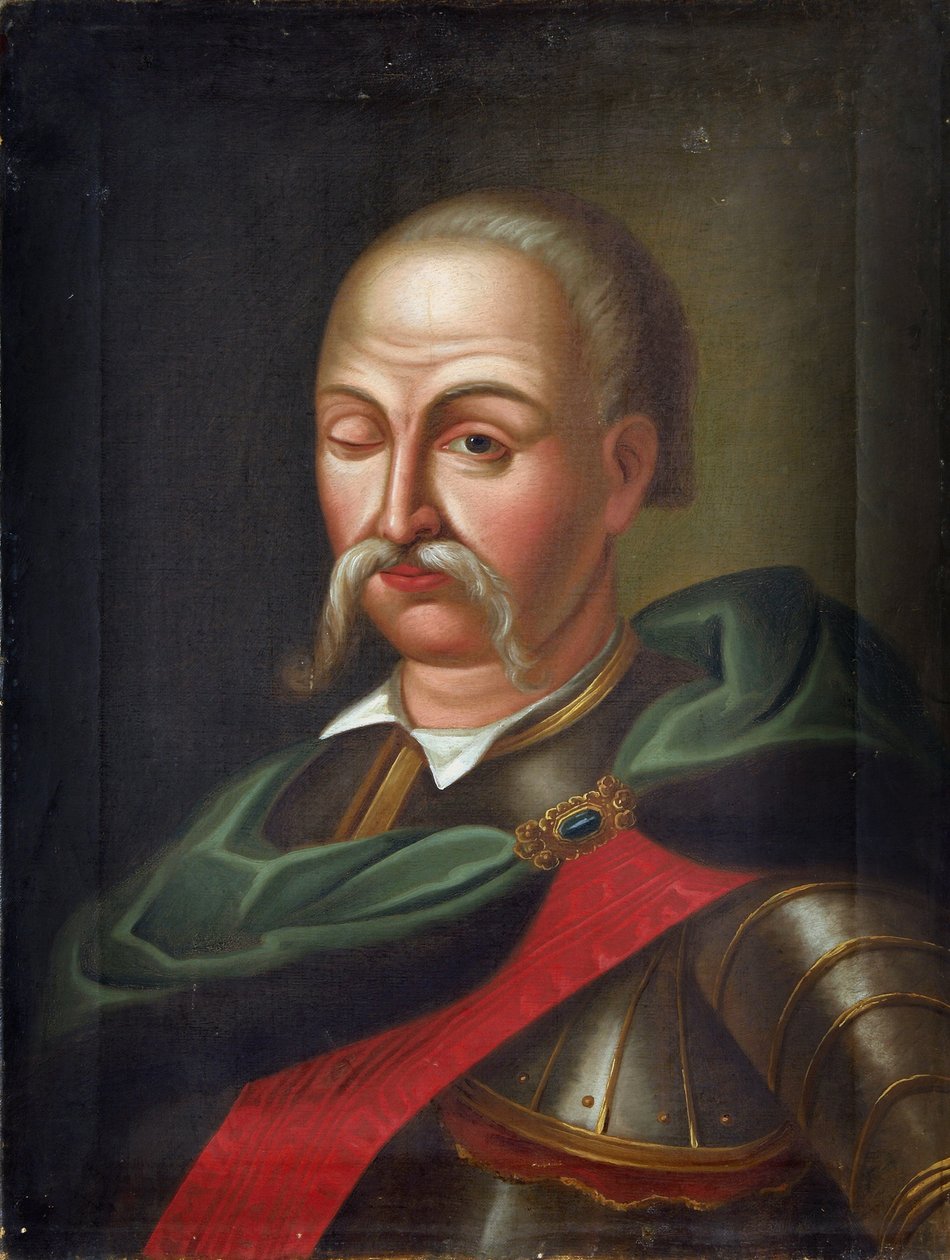Danylo Apostol - Portret hetmana Danylo Apostola (1654-1734), Anonim. olej na płótnie autorstwa Unknown artist