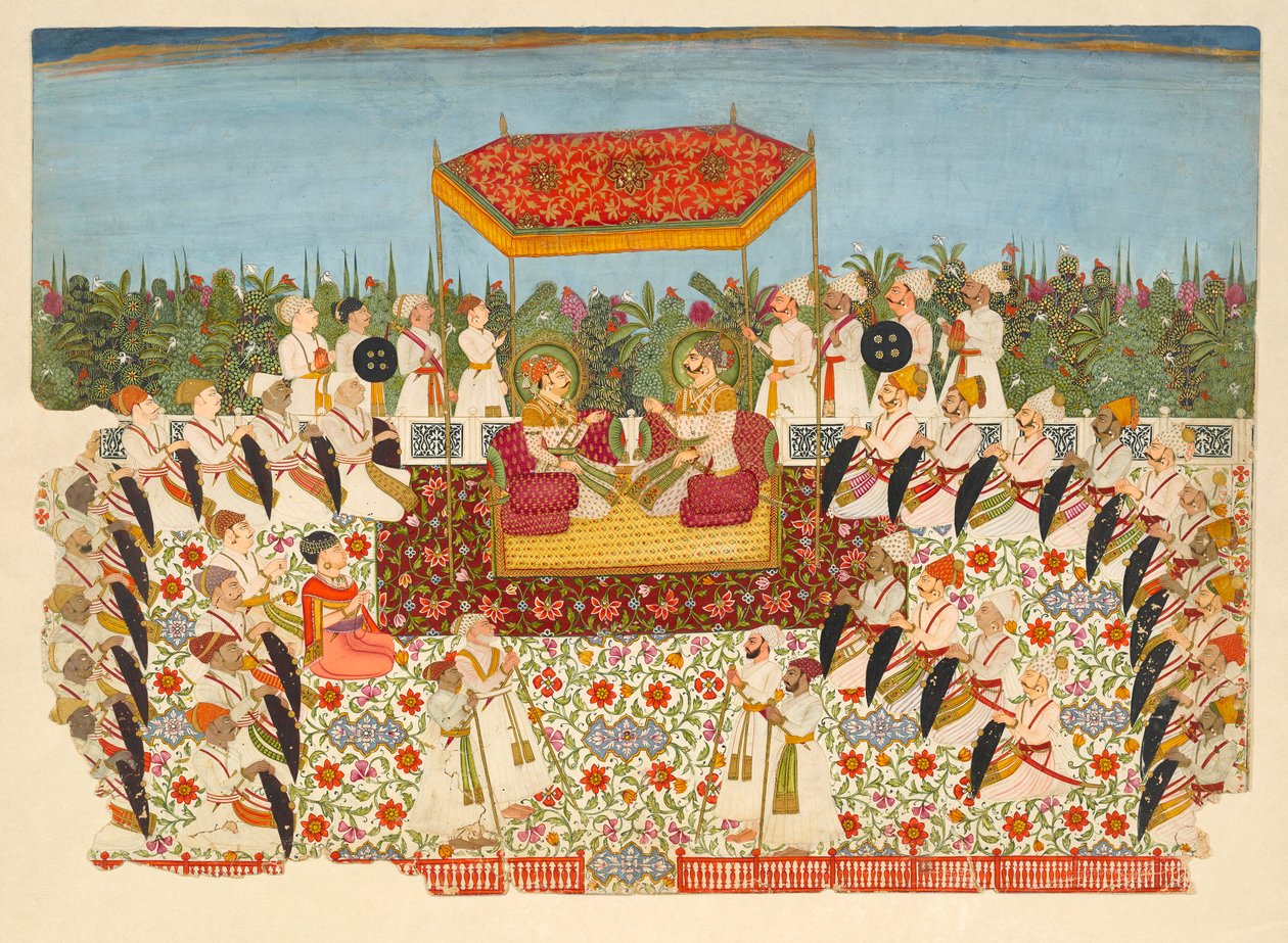 Darbar Mirza Maharai Lakhpatiji autorstwa Unknown artist