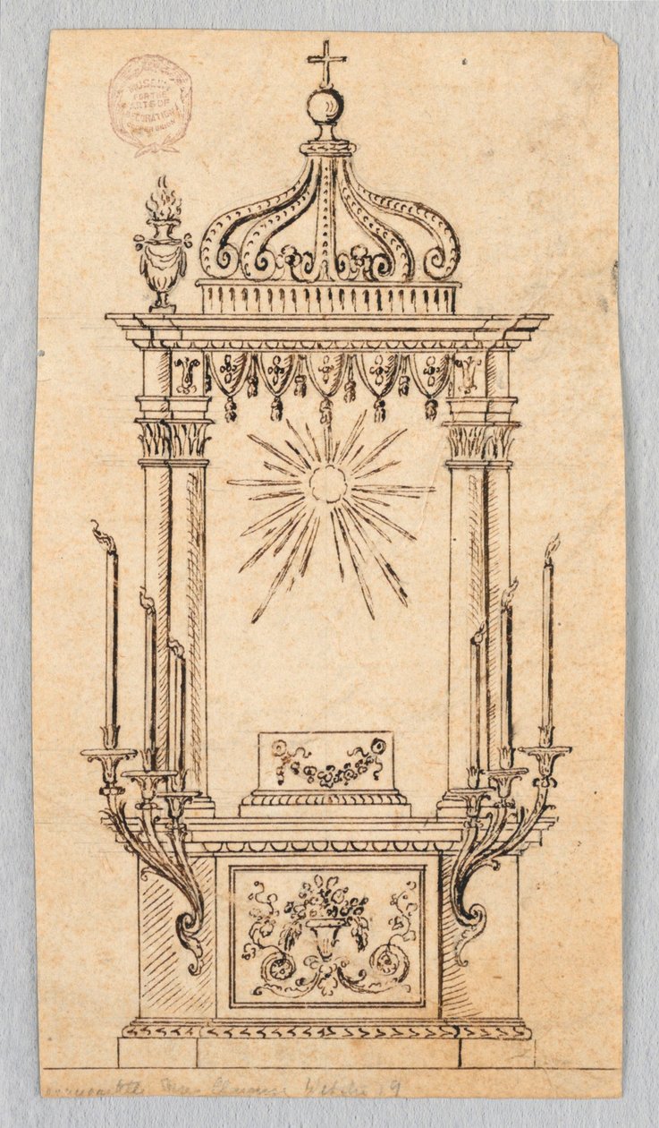 Projekt Baldacchino na Wystawę Gospodarza autorstwa Unknown artist