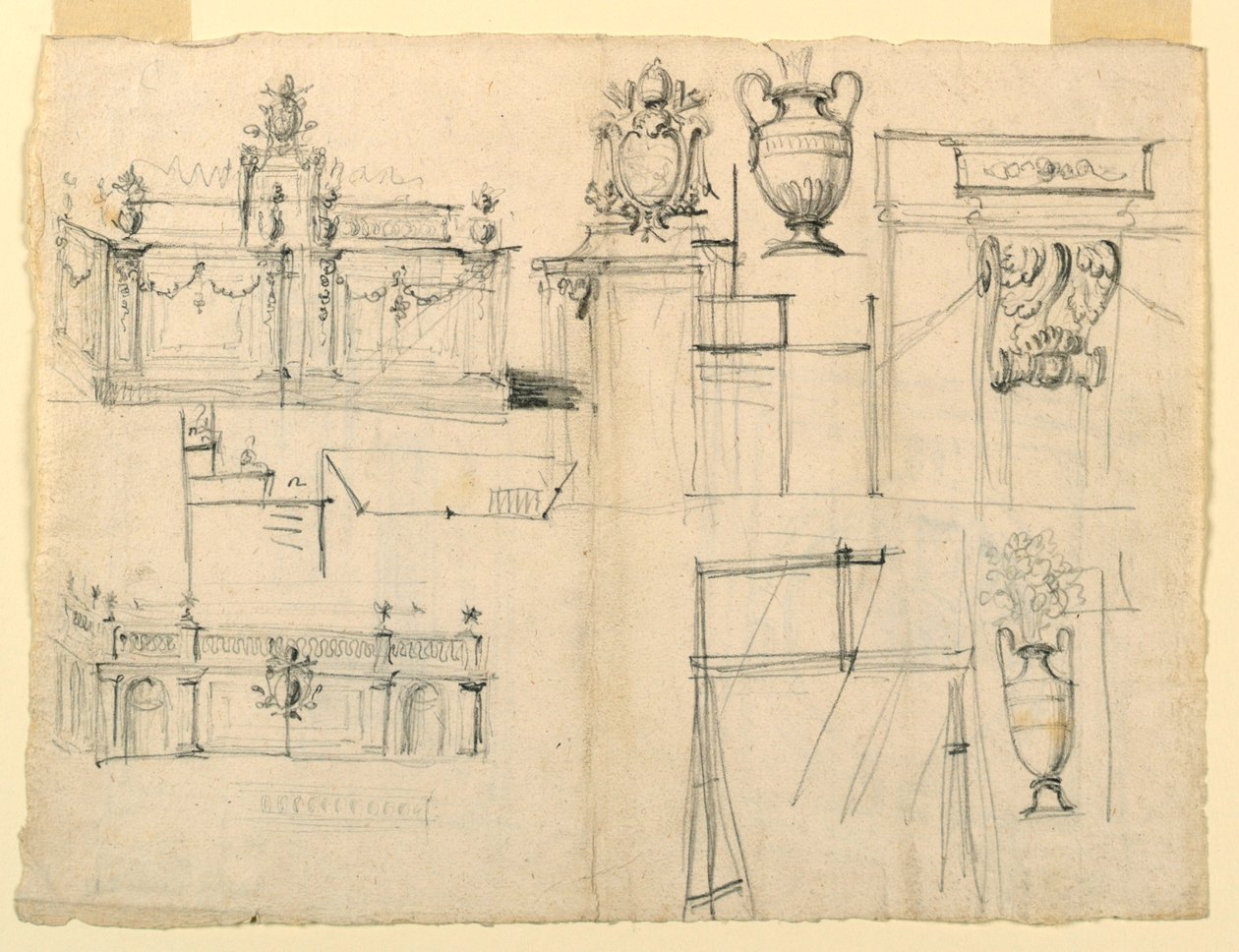 Projekty wazonów i architektury autorstwa Unknown artist
