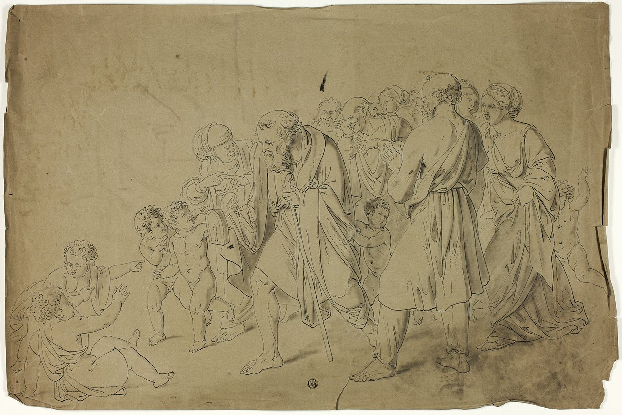 Diogenes szuka uczciwego człowieka autorstwa Unknown artist