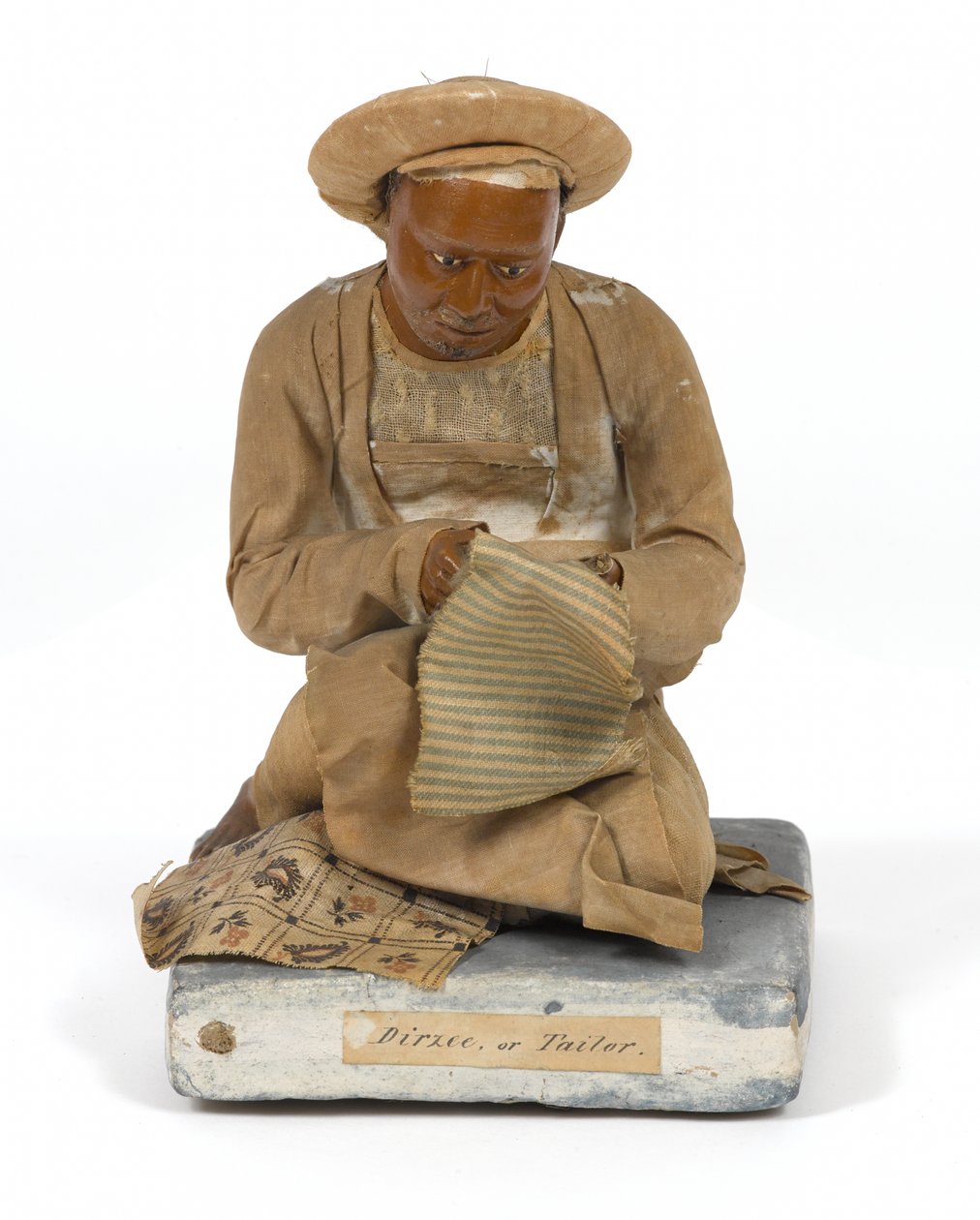 „Dirzee, czyli krawiec”, figurka z terakoty, Indie, ok. 1880 (statuetka) autorstwa Unknown artist