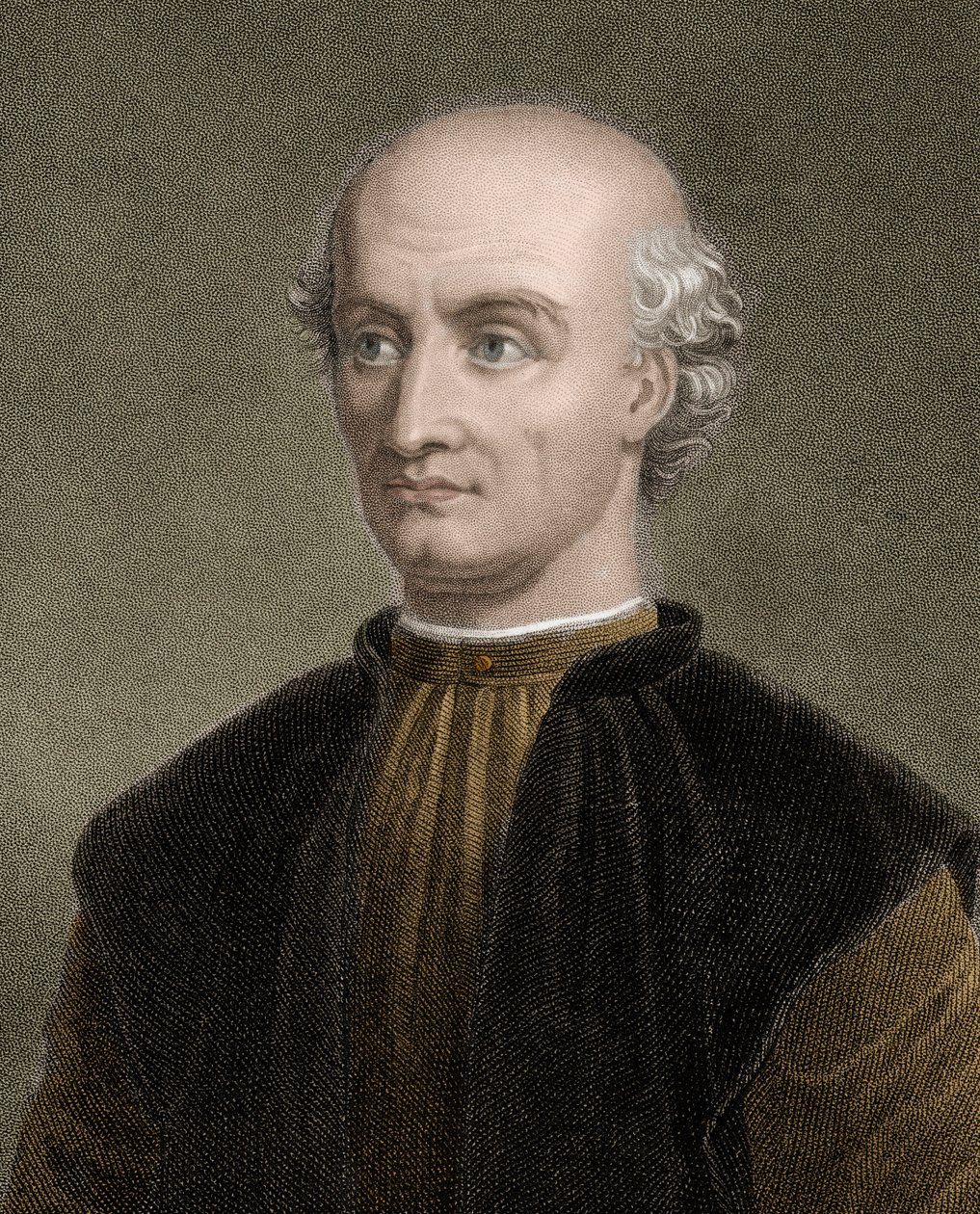 Donato Bramante (1444-1514) - rycina - XIX wiek autorstwa Unknown artist