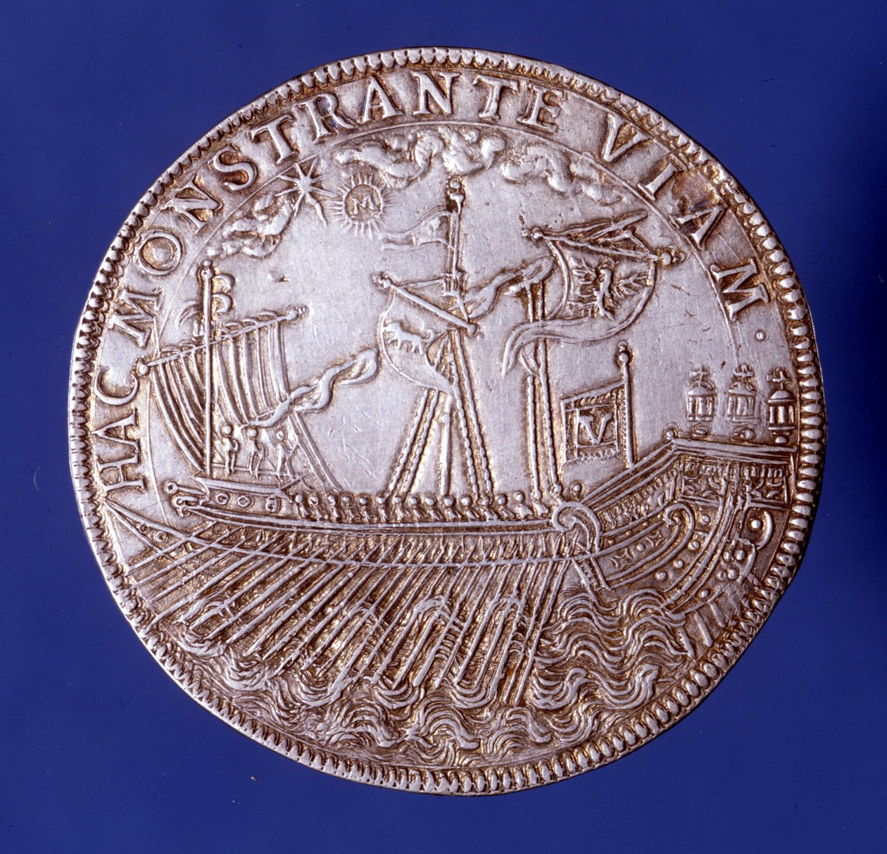 Ducat de Vincenzo Gonzaga (Vincent Gonzague) (1562 - 1612), książę Mantui reprezentujący galerę. autorstwa Unknown artist