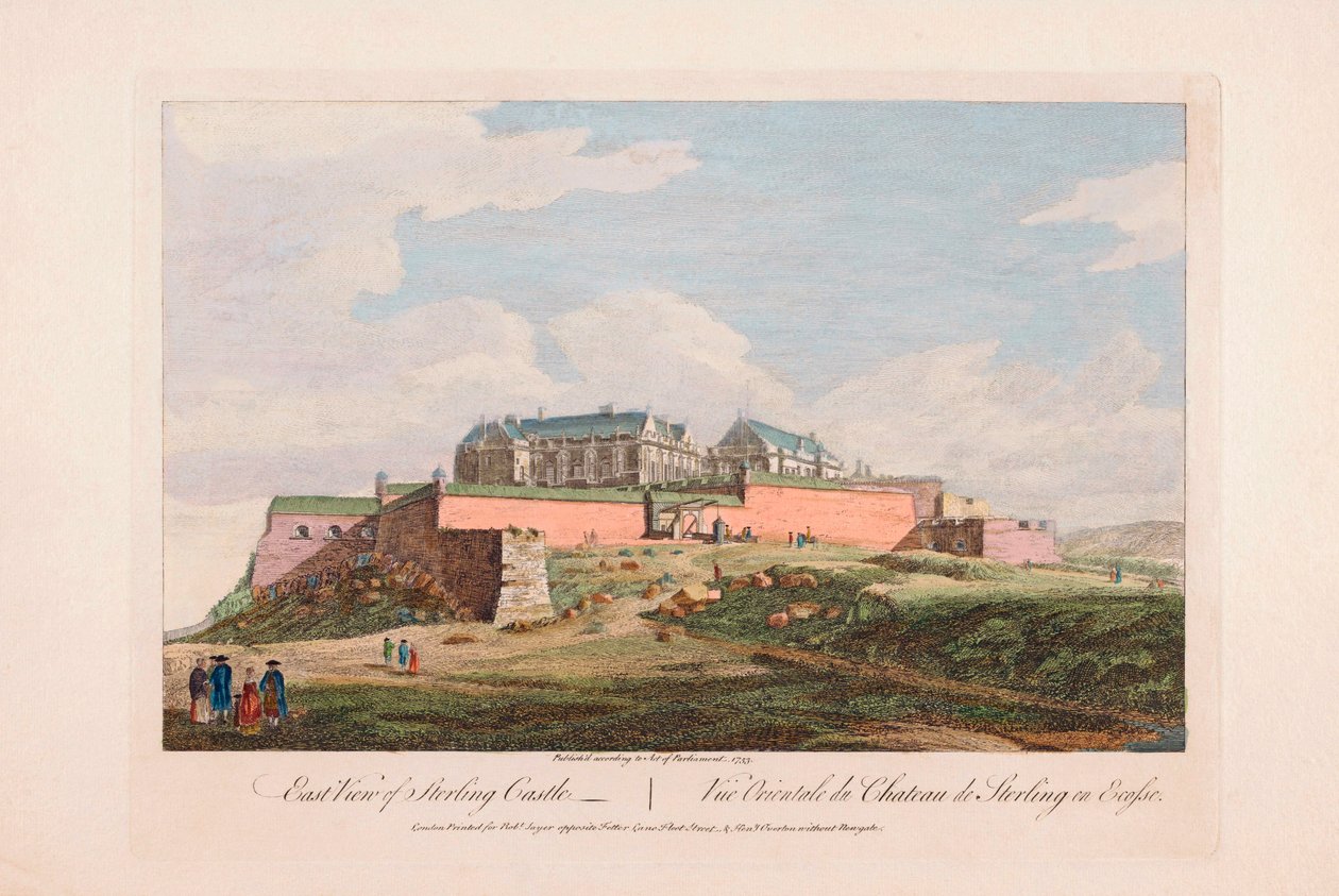 Wschodni widok zamku Stirling, Szkocja autorstwa Unknown artist