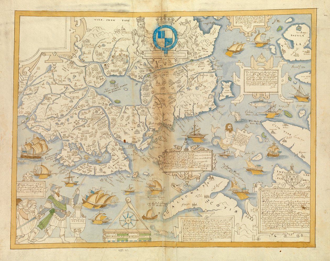 Wschodnia część Ulsteru, ok. 1594-1603 (naklejony na płótno) autorstwa Unknown artist
