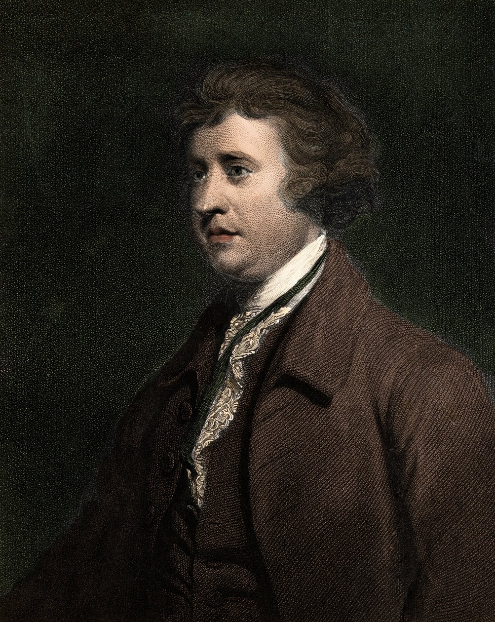 Edmund Burke 1729-1797 - rycina - XIX wiek autorstwa Unknown artist