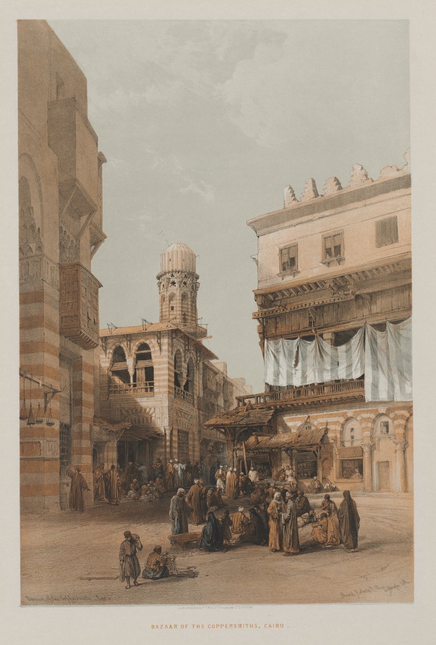 Egipt i Nubia, Tom III: Bazar Miedziarzy, Kair autorstwa Unknown artist