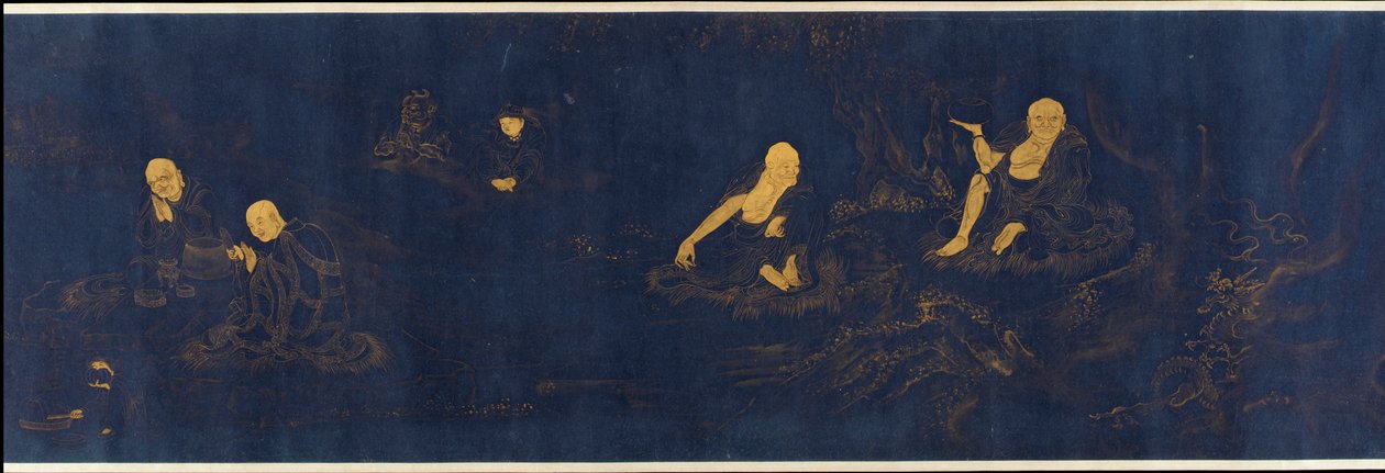 Osiemnaście <em>Luohanów</em> autorstwa Unknown artist