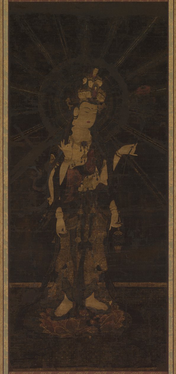 Jedenastogłowy Kannon autorstwa Unknown artist