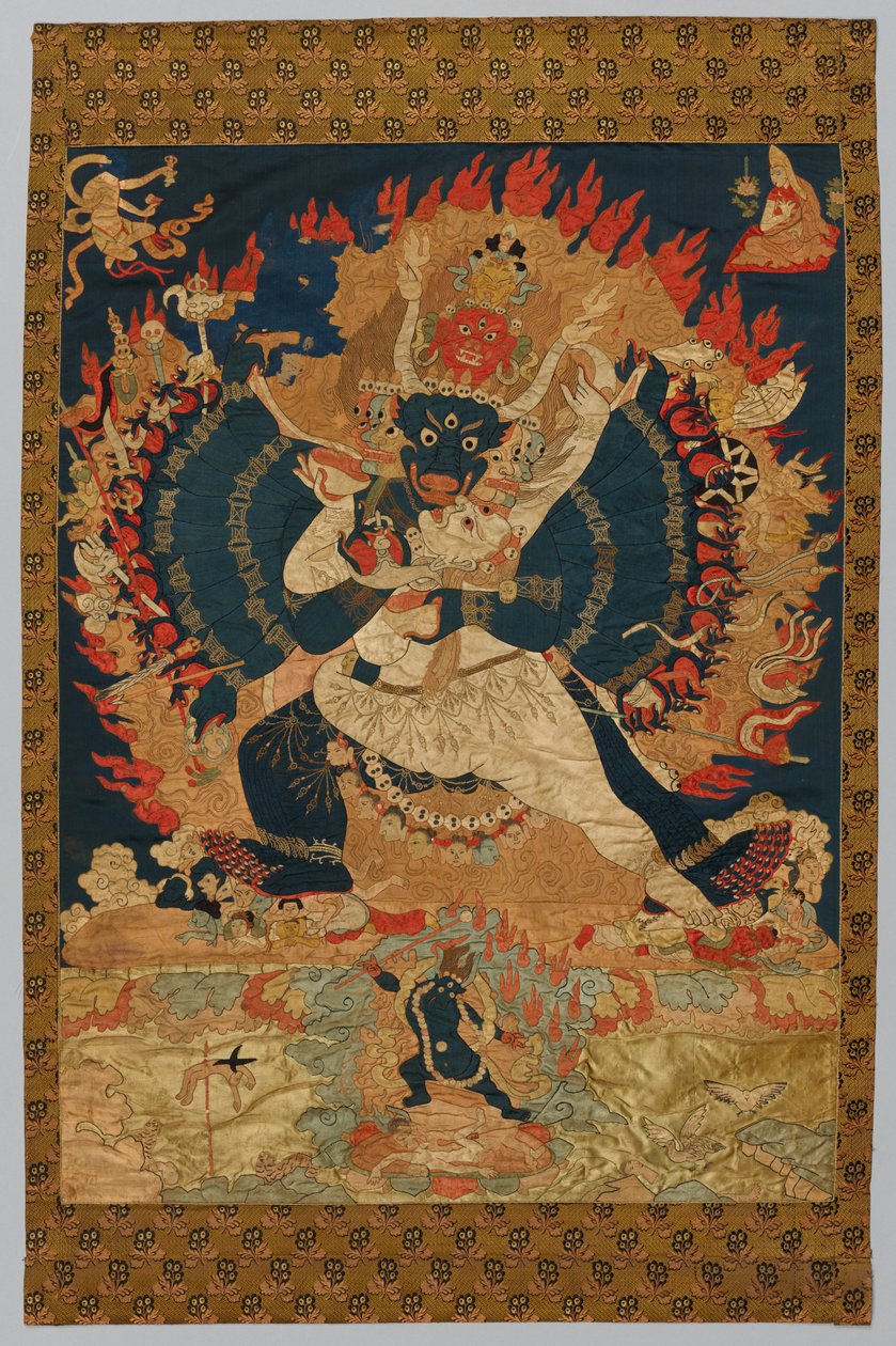 Haft: Yama i Consort autorstwa Unknown artist