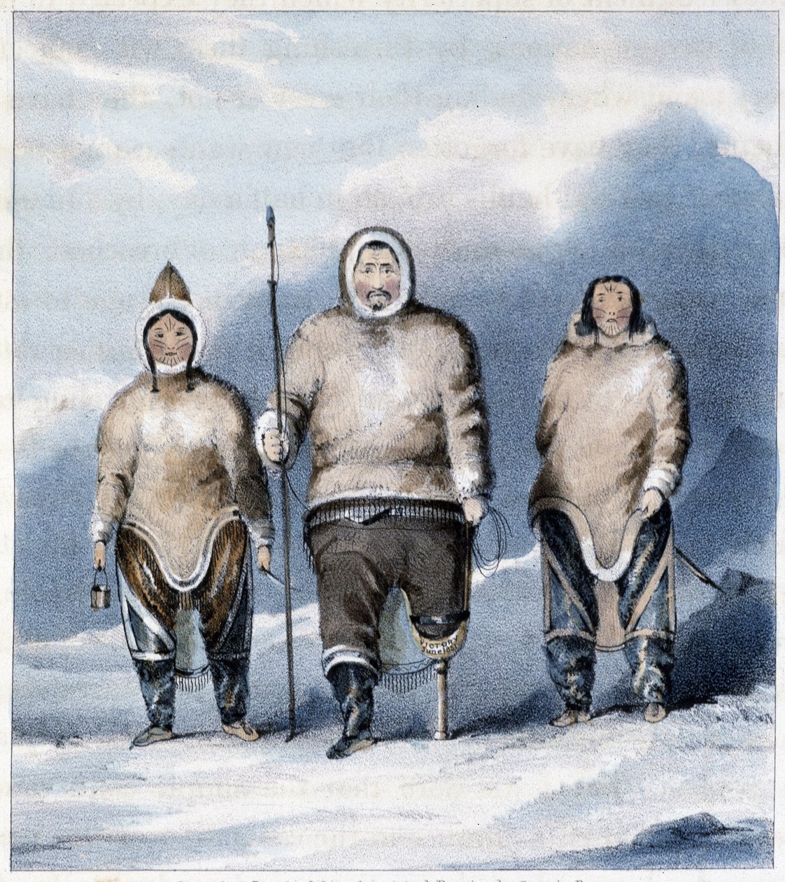 Eskimosi: Shulamina, Tullurchiu i Tirikshiu autorstwa Unknown artist