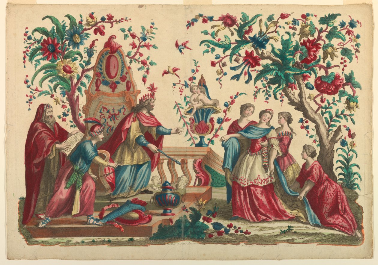 Estera przed Aswerusem autorstwa Unknown artist