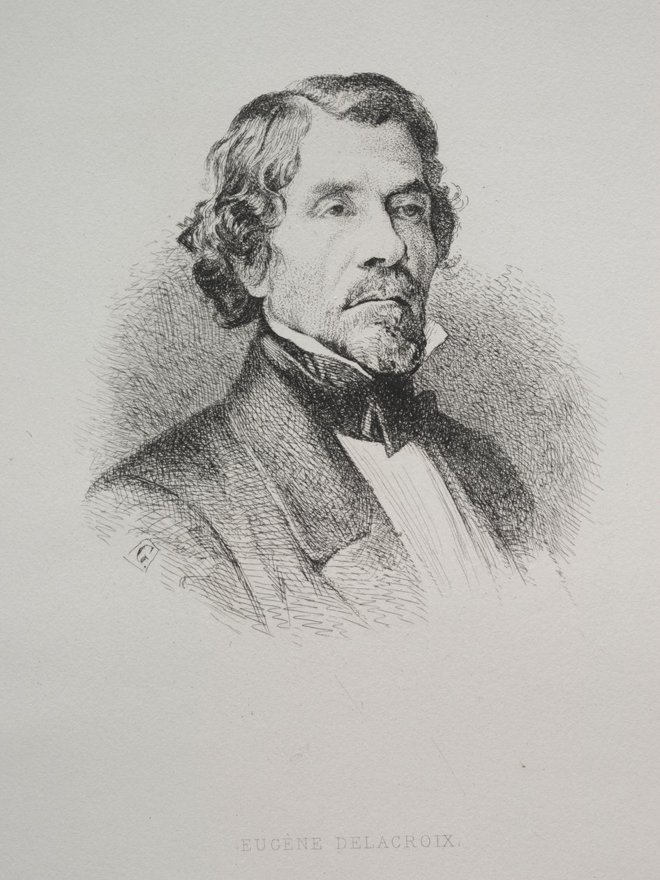 Eugène Delacroix autorstwa Unknown artist