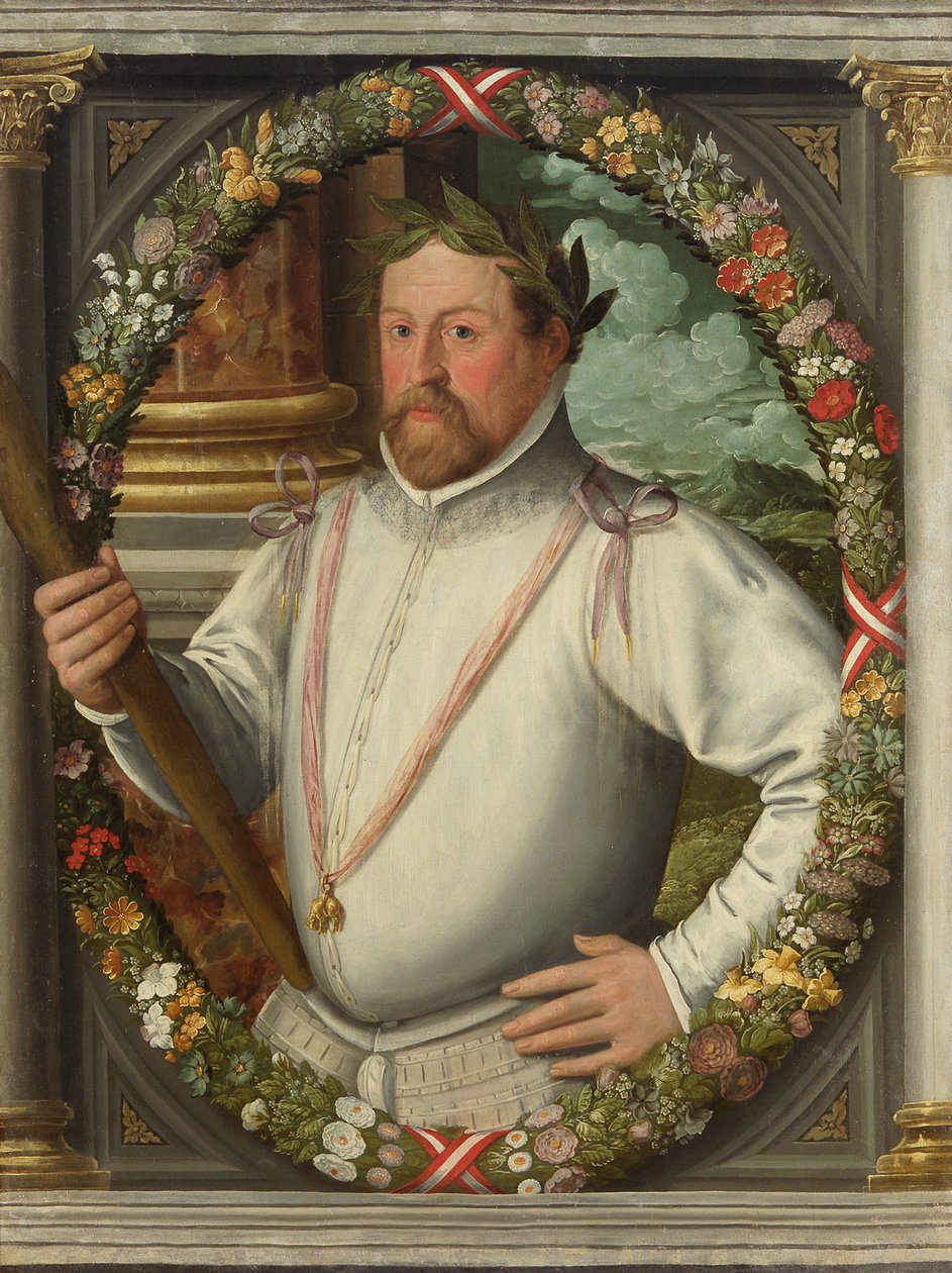 Ferdynand II Tyrolski (Habsburgów), Arcyksiążę Austrii - Portret Ferdynanda II (1529-1595), Arcyksiążę Austrii, Anonim . olej na płótnie, ok. 1573. Muzeum Historii Sztuki, Wiedeń autorstwa Unknown artist