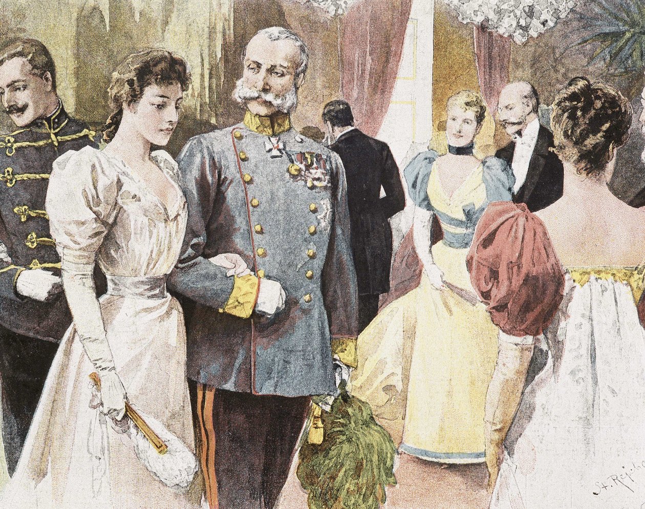 Uroczystości w Austrii: Francois Joseph I autorstwa Unknown artist