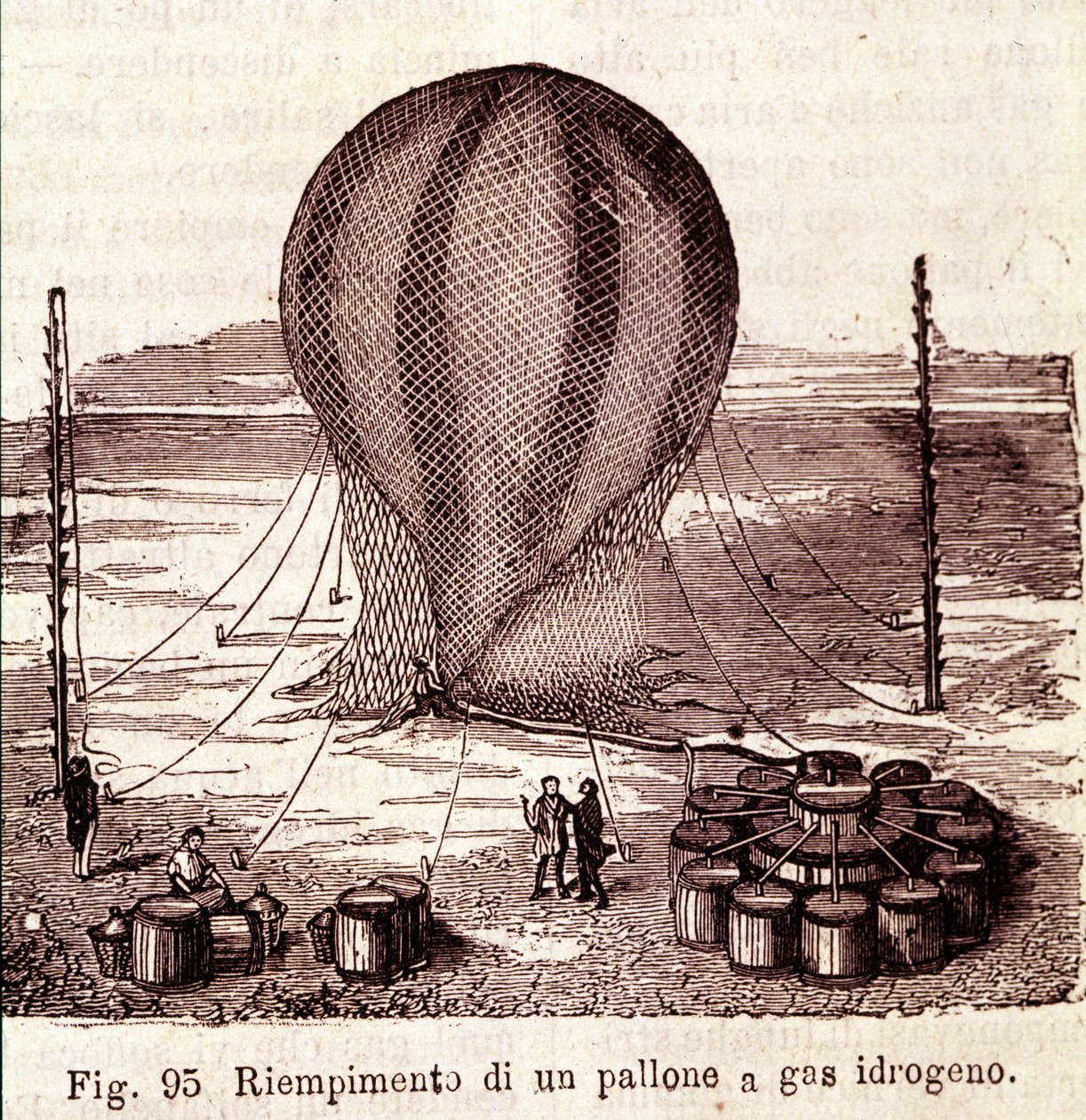 Operacja napełniania kolby gazowego wodoru. autorstwa Unknown artist