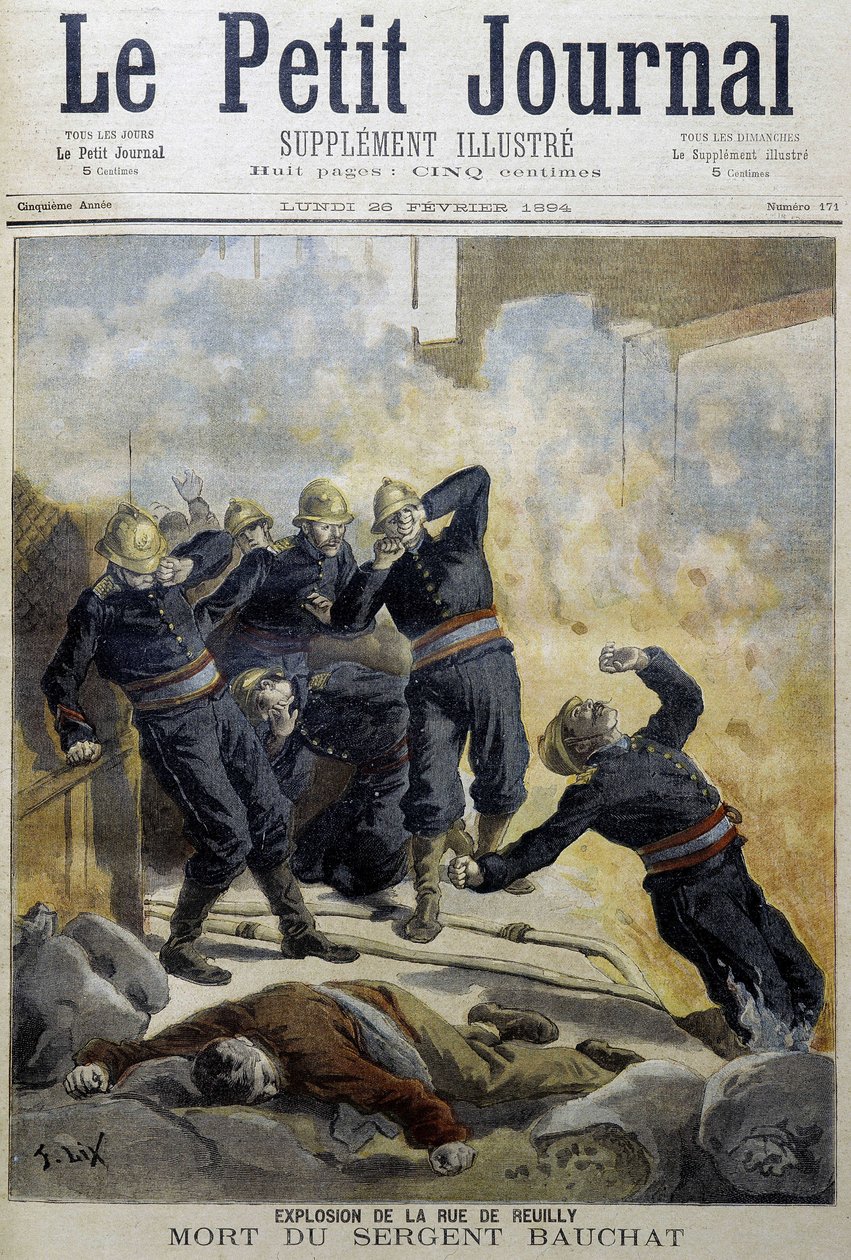 Strażacy: eksplozja rue de Reuilly - w „”Le Petite Journal”” autorstwa Unknown artist
