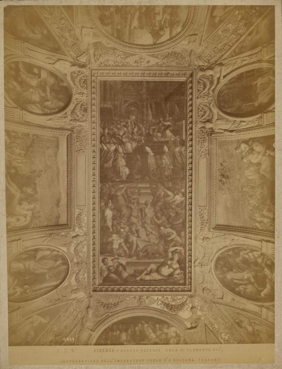 Florencja - Palazzo Vecchio. Sala Klemensa VII, koronacja cesarza Karola V autorstwa Unknown artist