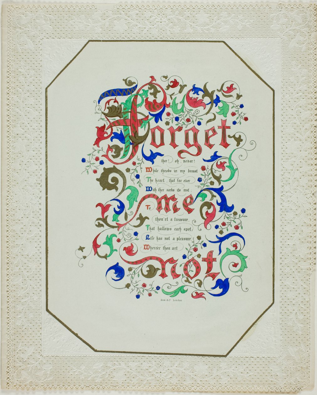 Forget Me Not (walentynkowy) autorstwa Unknown artist
