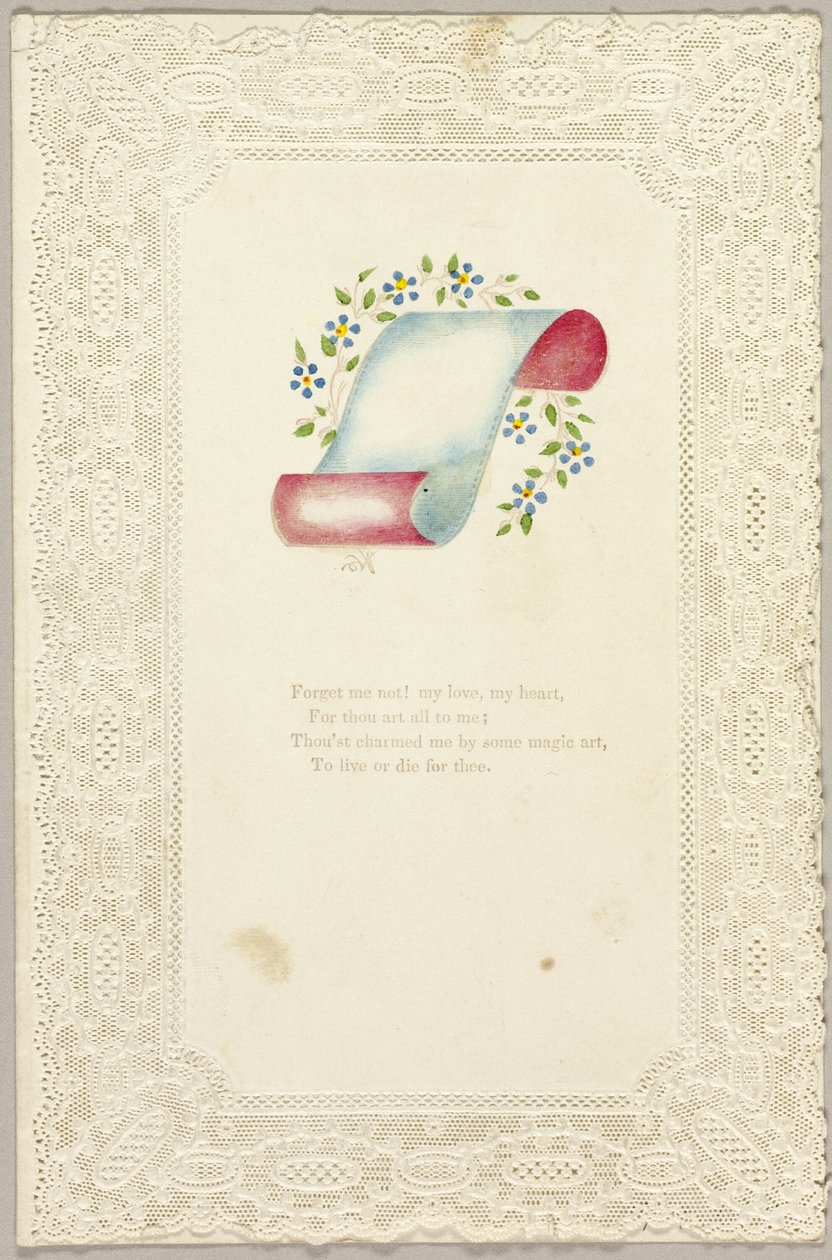 Forget Me Not (walentynka) autorstwa Unknown artist