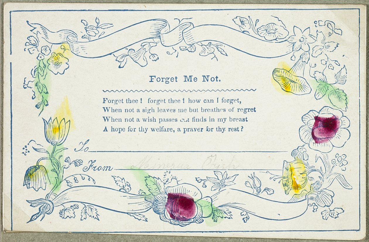 Forget Me Not (walentynkowy) autorstwa Unknown artist