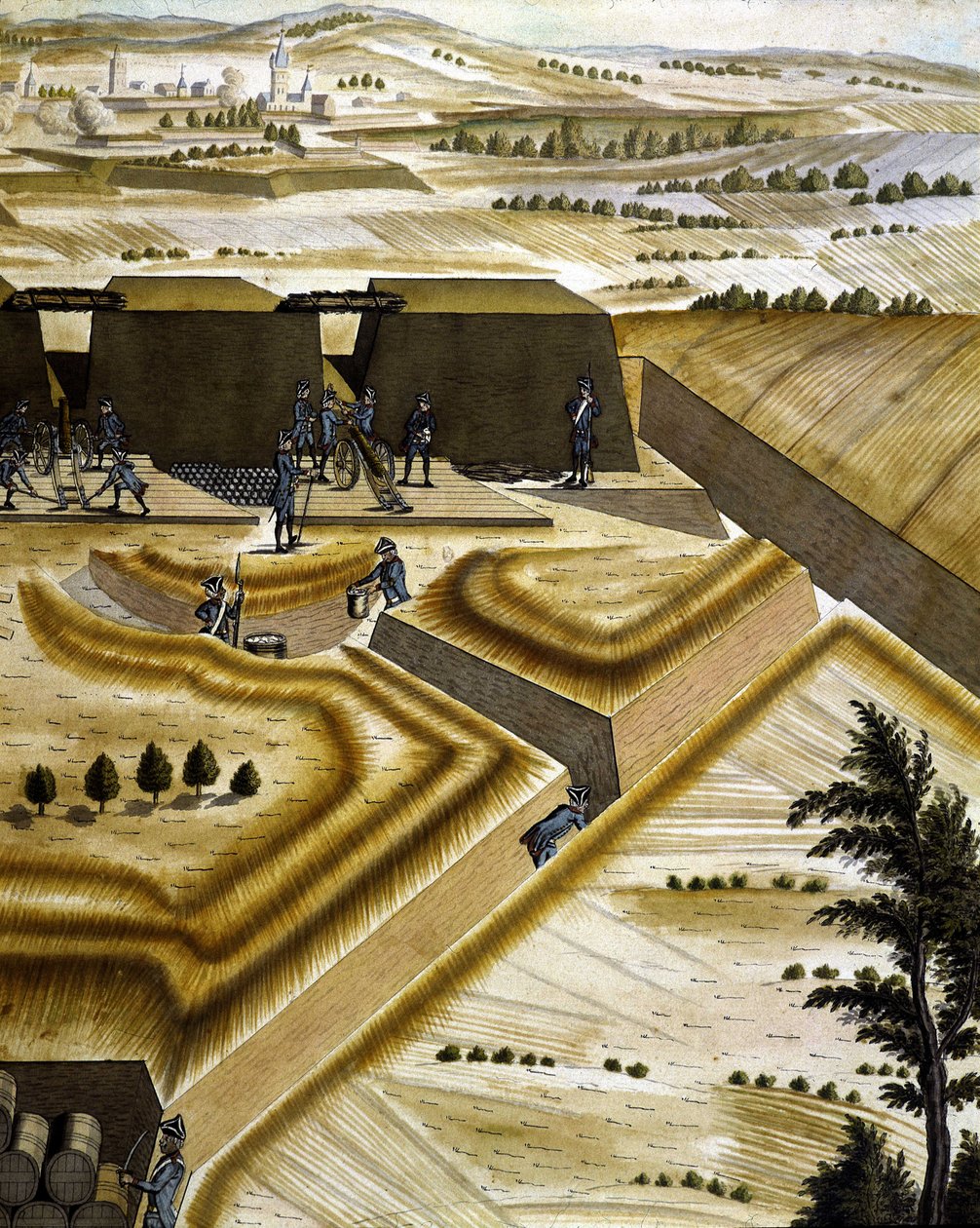 Fortyfikacja typu Vauban – w „Traktacie artyleryjskim” François Lingier, Strasburg autorstwa Unknown artist