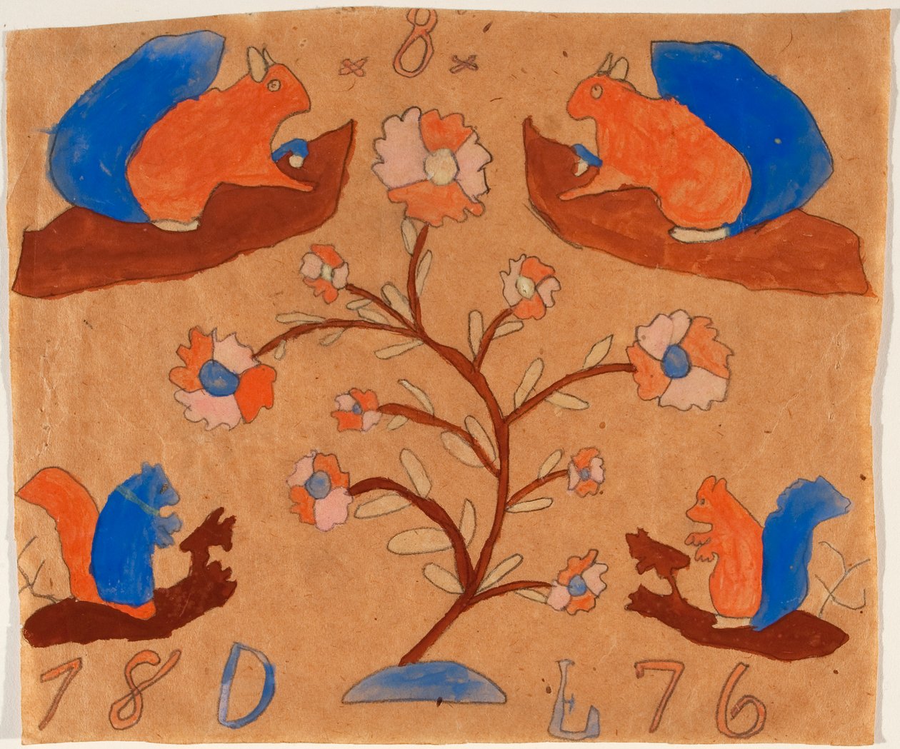 Cztery wiewiórki autorstwa Unknown artist