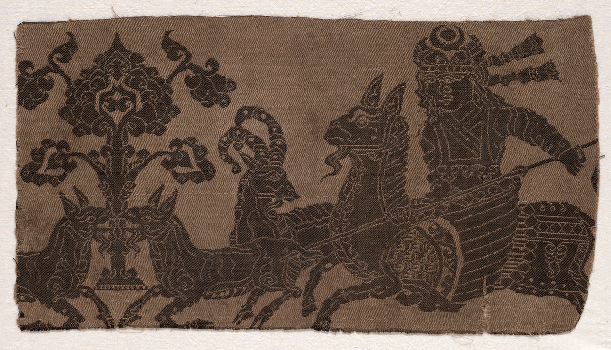 Fragment z konnym myśliwym na włócznię autorstwa Unknown artist