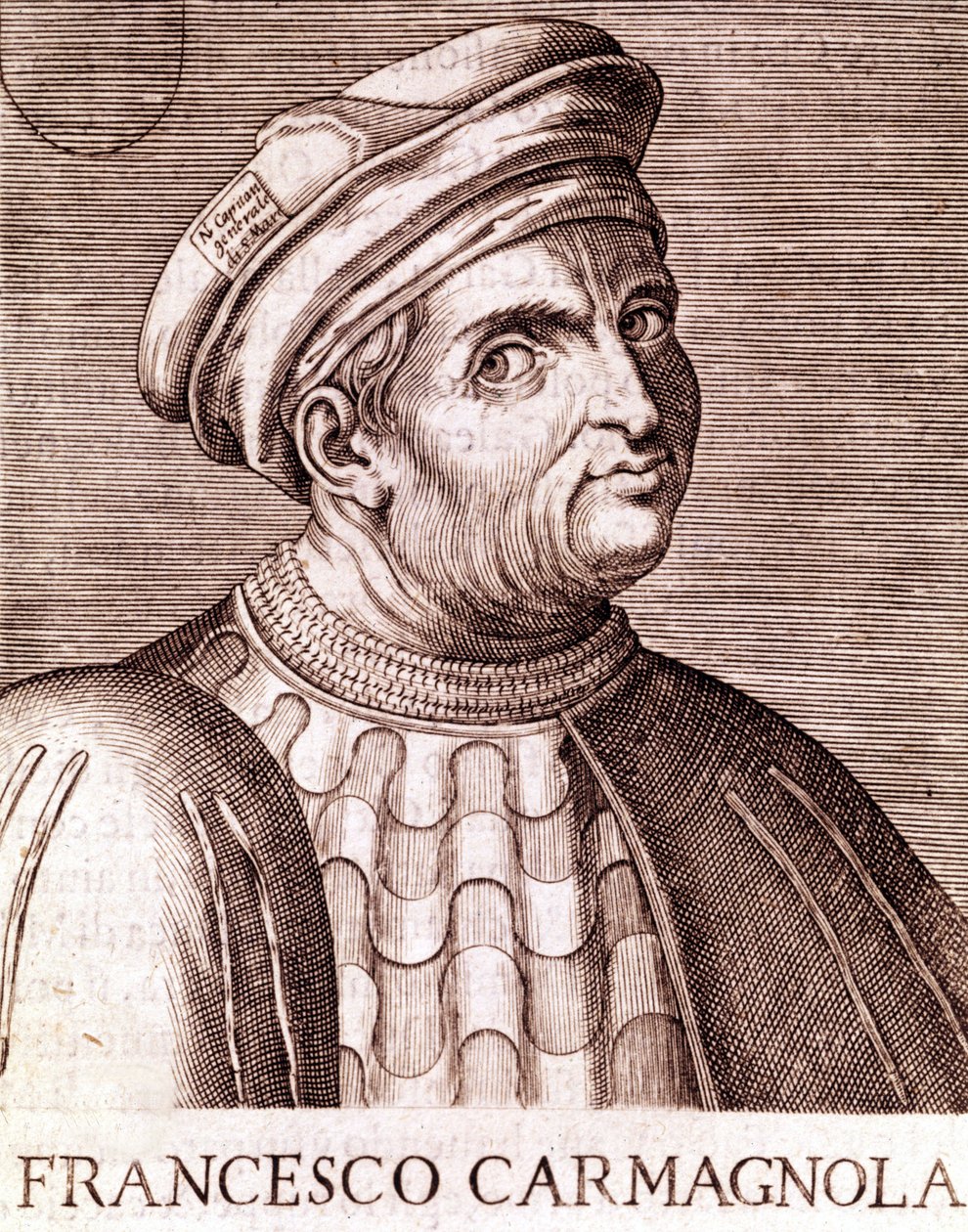 Francesco Bussone Hrabia Carmagnola Condottiere Włoski (Carmagnola 1385 w Wenecji 1432). autorstwa Unknown artist