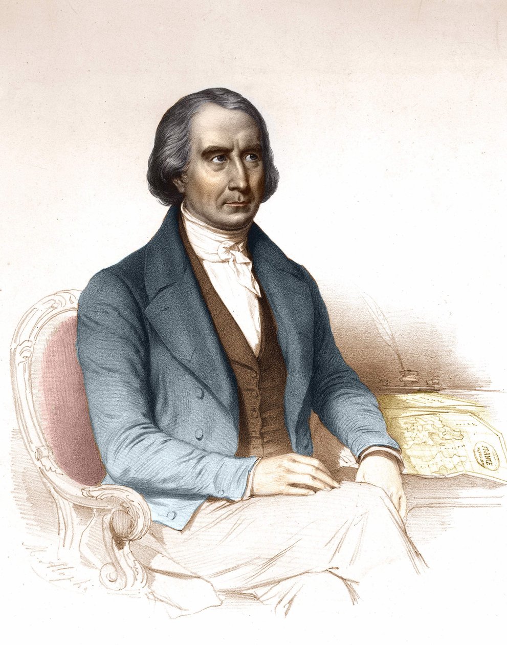 François Arago (1786-1853), francuski astronom, fizyk i polityk. autorstwa Unknown artist