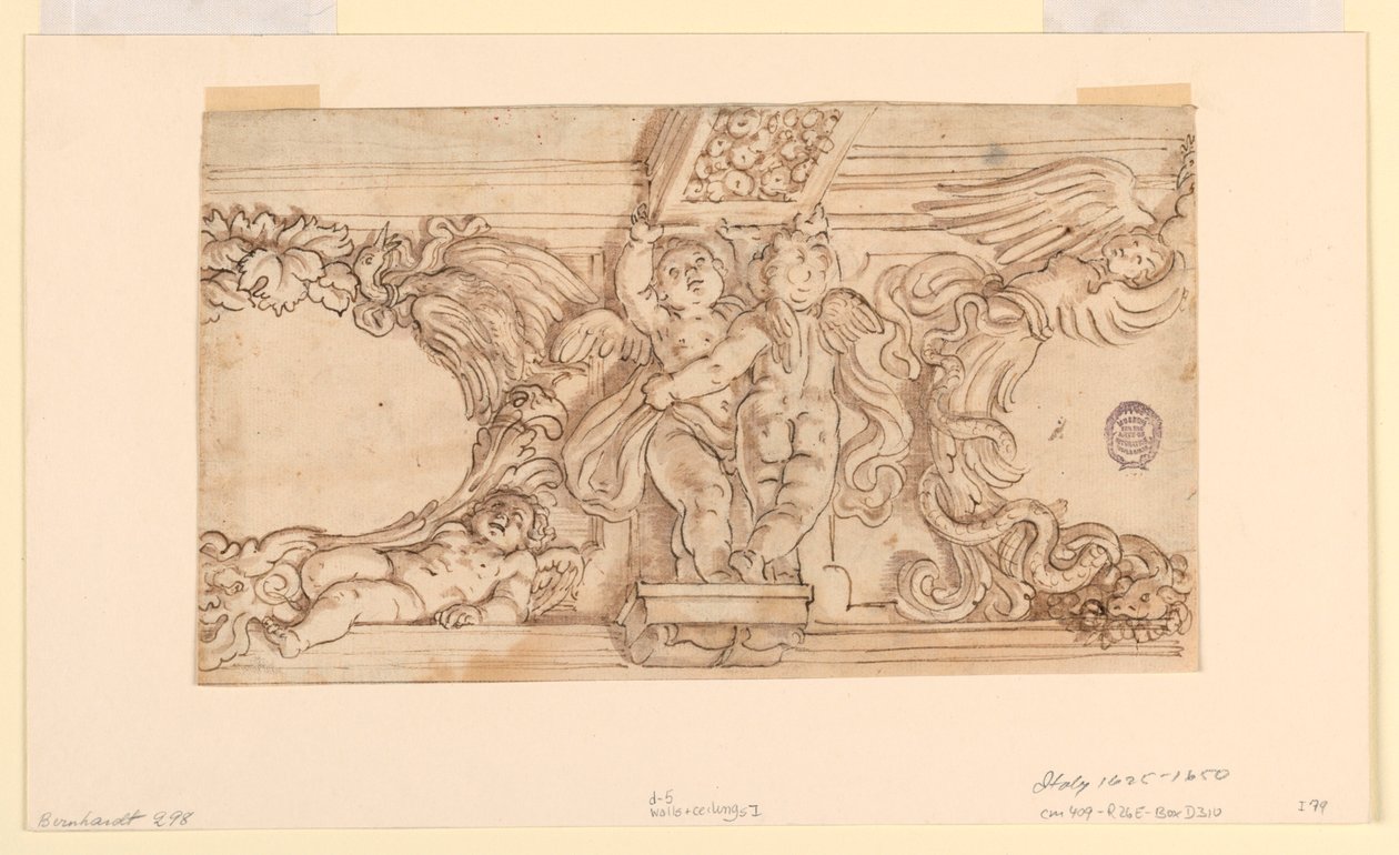 Fryz z Putti i Medalionami autorstwa Unknown artist