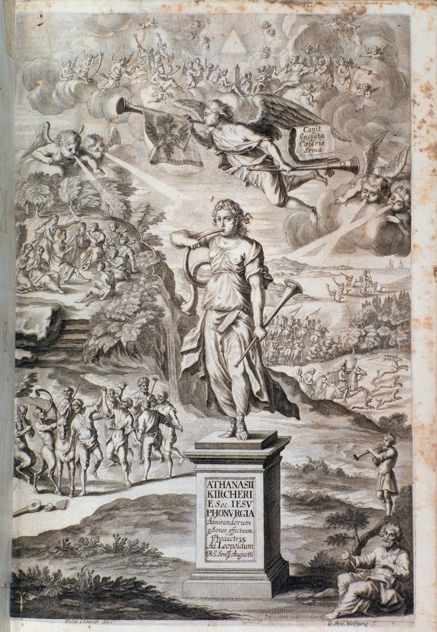 Frontyspis Phonurgia nova (1673) autorstwa Unknown artist