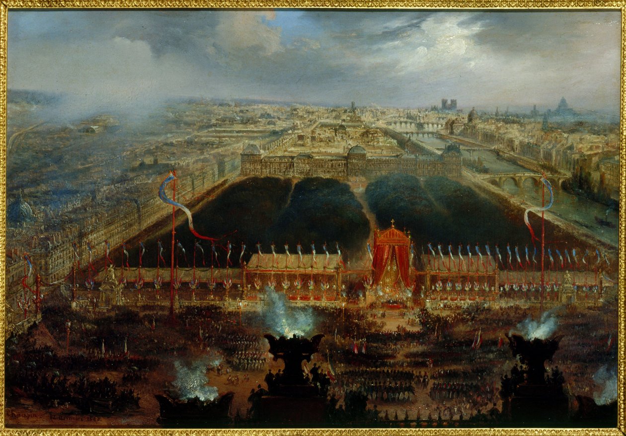 Dzień Konstytucji na Place de la Concorde, 12 listopada autorstwa Unknown artist