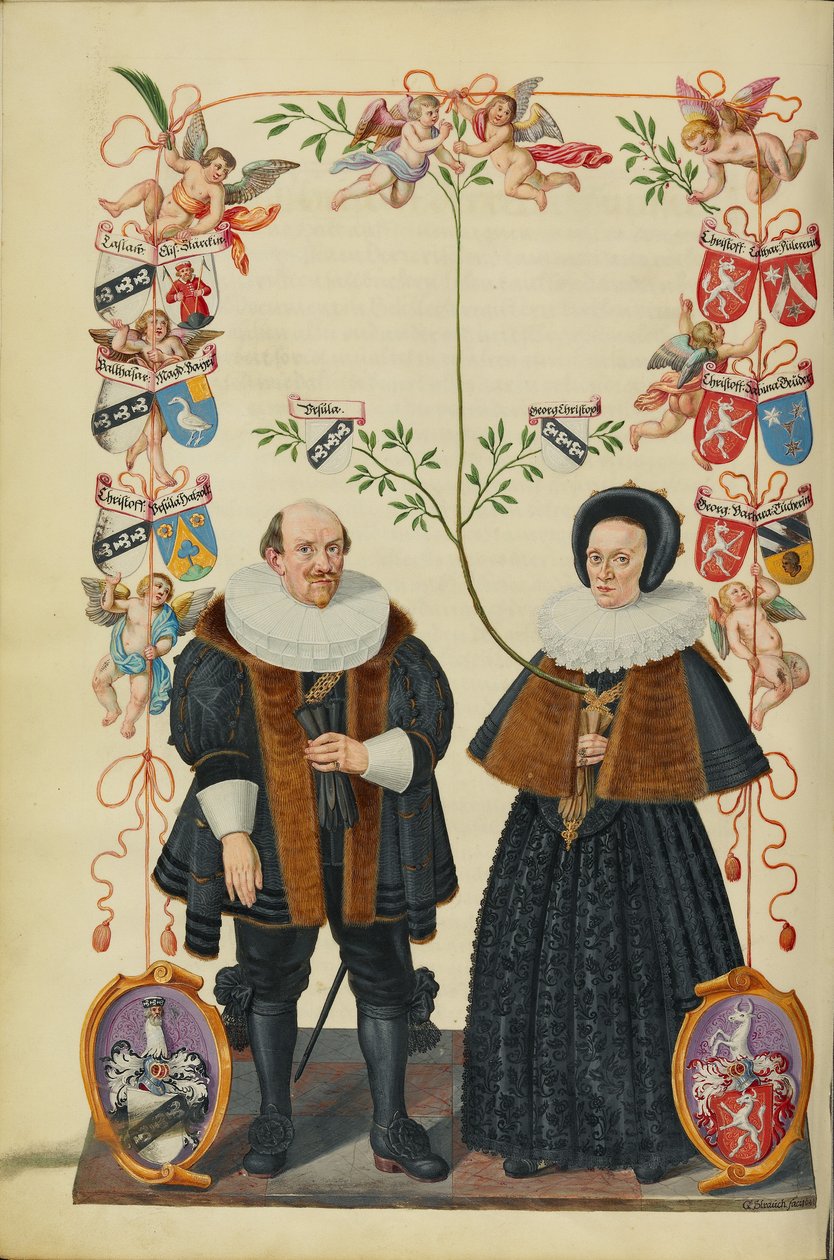 Genealogia rodziny Derrer autorstwa Unknown artist