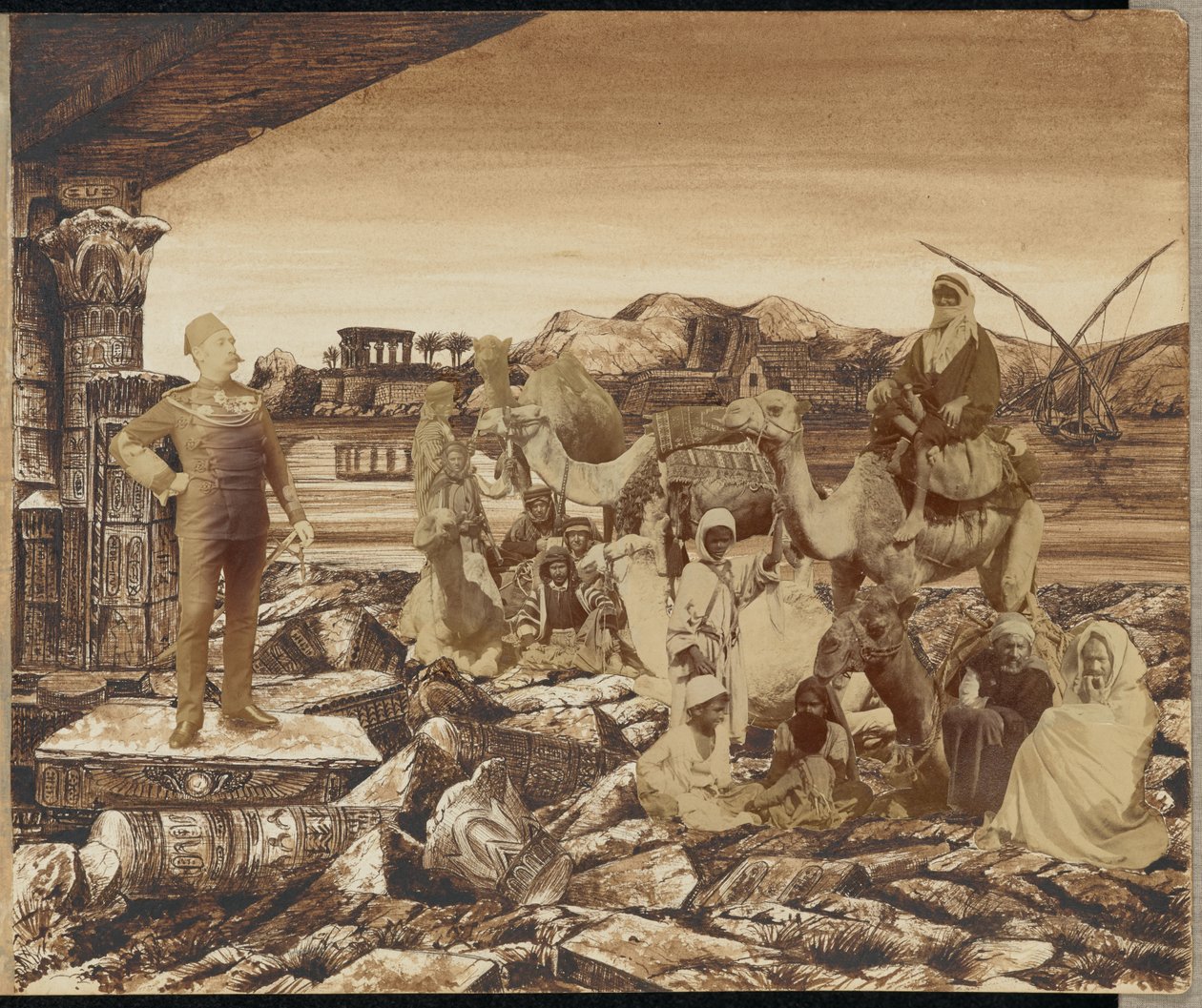 Generał "Chińczyk" Gordon zamordowany przez wyznawców Mahdiego w Chartumie autorstwa Unknown artist