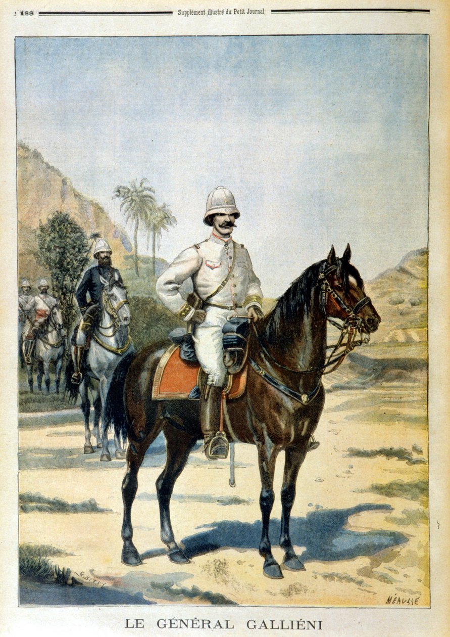 Generał Galliéni na Madagaskarze – w „Le Petit Journal” z 11.06.1899 r. autorstwa Unknown artist