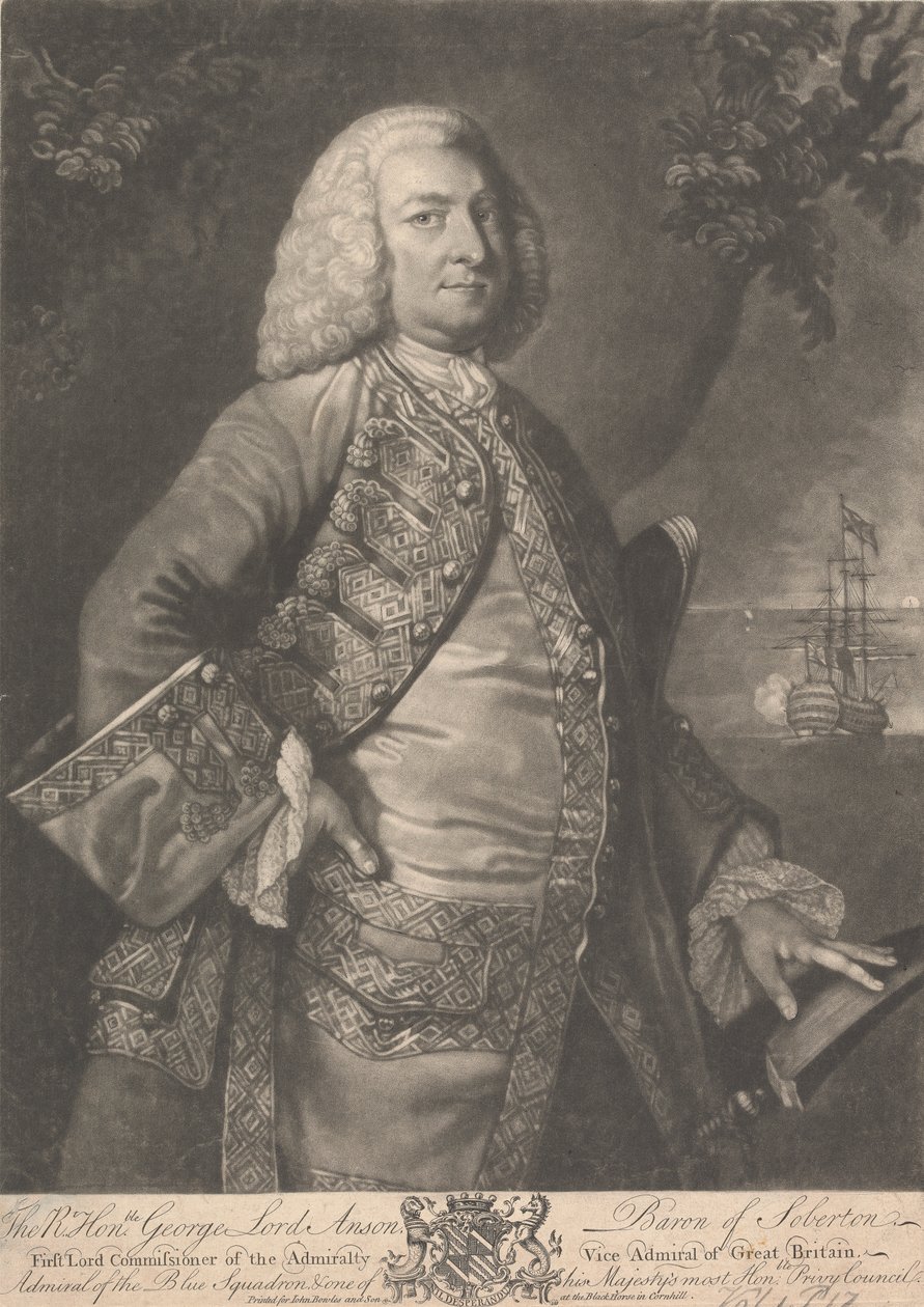 George Anson, 1. baron Anson autorstwa Unknown artist