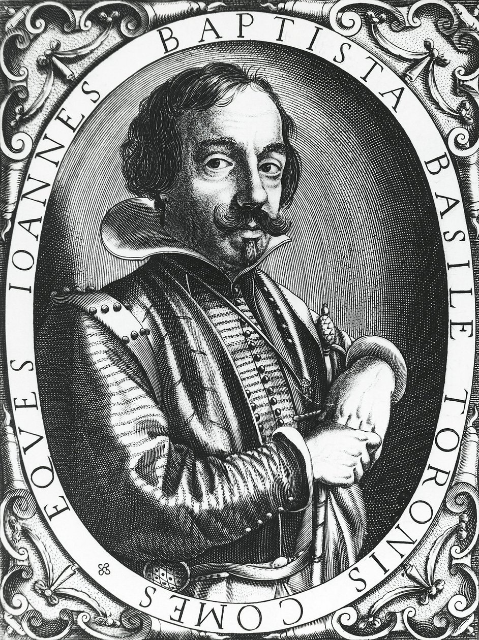 Giambattista Basile (1566-1632) Neapolitański poeta, makler i kolekcjoner baśni. autorstwa Unknown artist