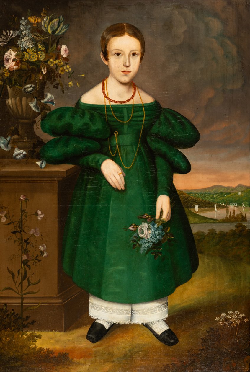 Dziewczyna w zieleni autorstwa Unknown artist