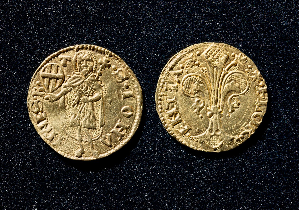 Złoty gulden. 1250-1300 Muzeum Narodowe Bargello Florencja autorstwa Unknown artist